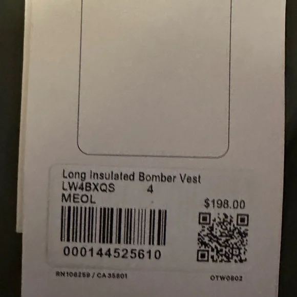 Lululemon Long Insulated Bomber Vest - Picture 11 of 12